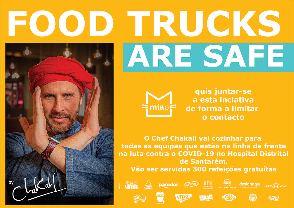 Cartaz Food Trucks are Safe Chakall