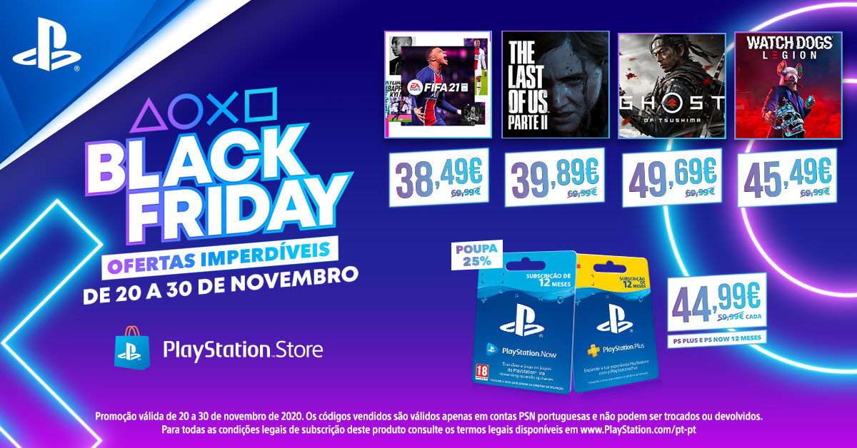 Black Friday chega à PlayStation Store