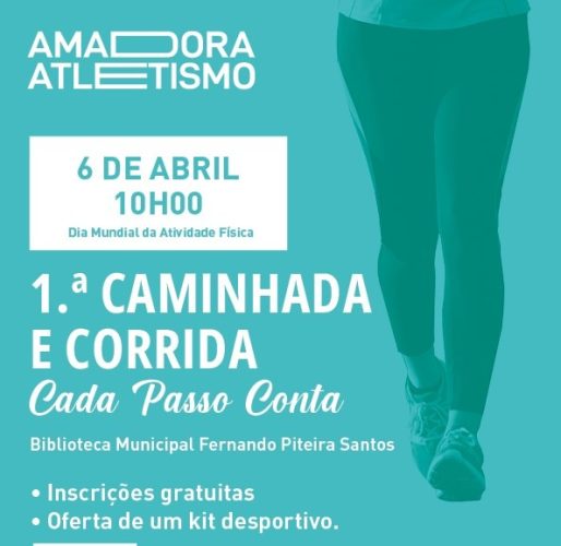 AMADORA ATLETISMO - 1ª CAMINHADA E CORRIDA CADA PASSO CO NTA capa